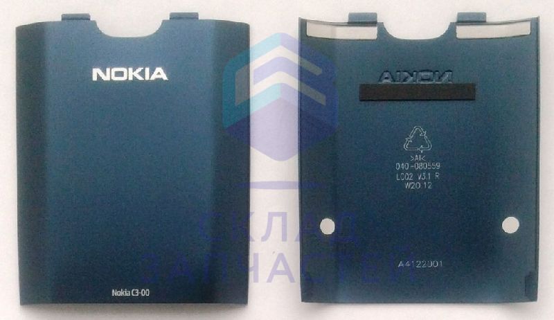 Крышка АКБ (Slate) для Nokia C3-00