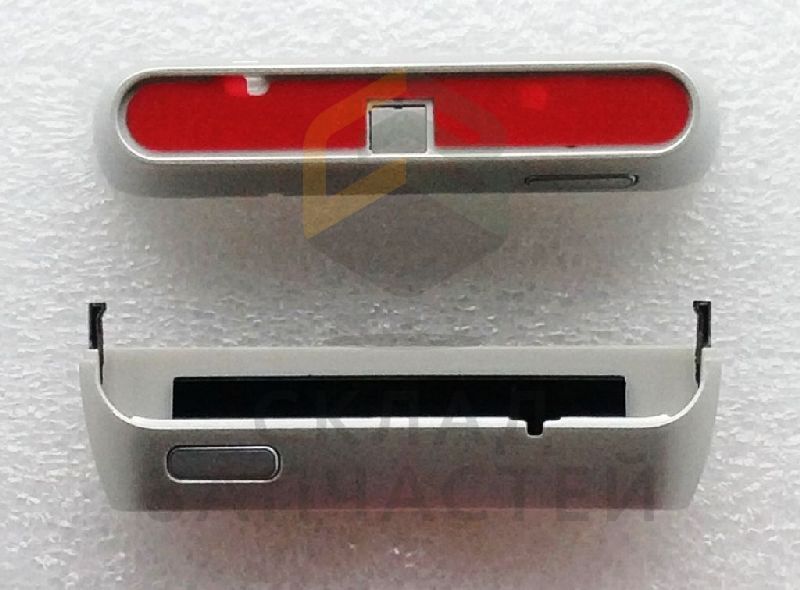 Нижняя часть корпуса с внутренней антенной (Silver White) для Nokia N8-00