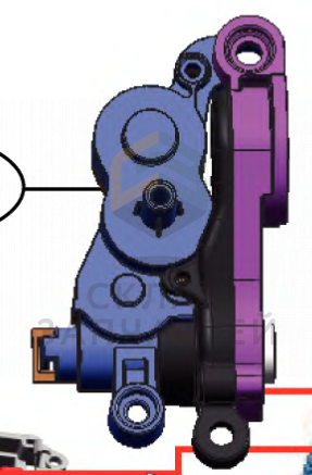 Мотор с креплением (левый), оригинал LG ABA74252601