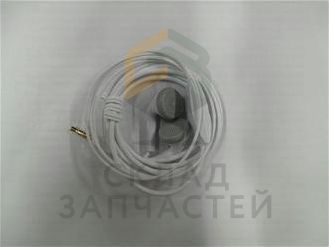 Гарнитура проводная 3.5mm (White) для Samsung GT-I8350 OmnIa W
