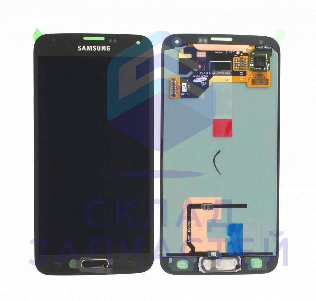 Дисплей (lcd) в сборе с сенсорным стеклом (тачскрином) (Brown) для Samsung SM-G900F