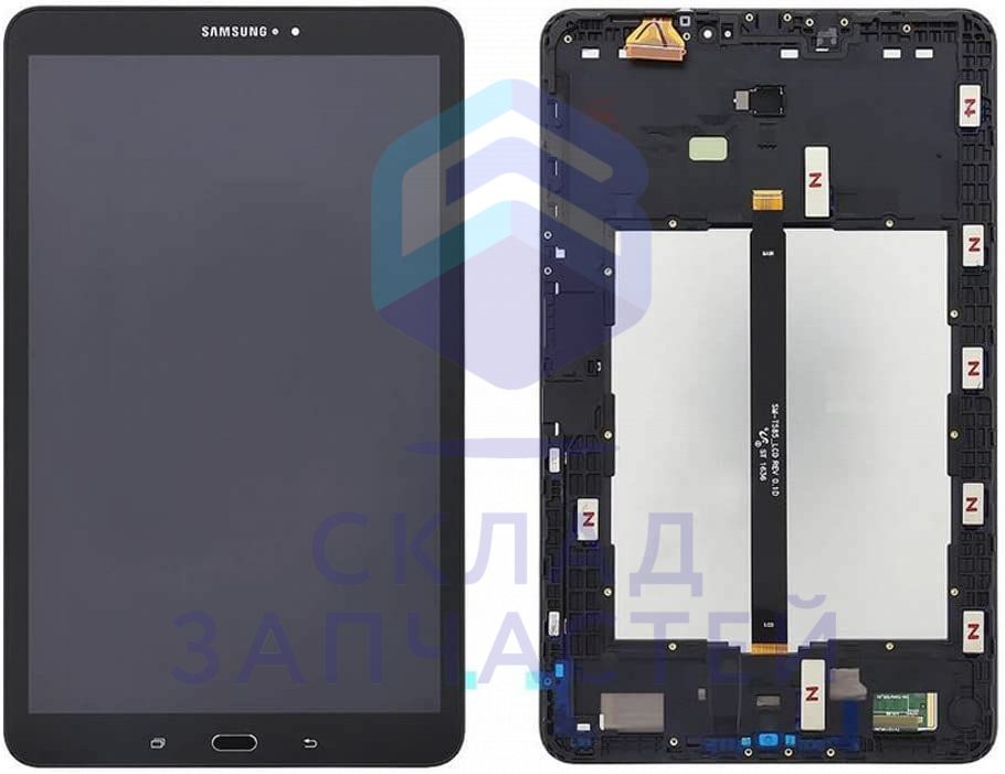 Дисплей (lcd) в сборе с сенсорным стеклом (тачскрином) (Black) для Samsung SM-T585