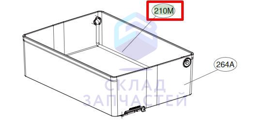 Скоба металлическая для выдвижения ящика для LG LSR100RU
