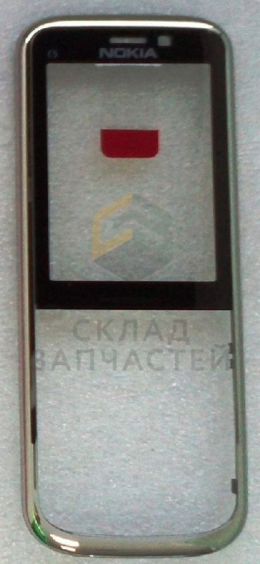 Передняя панель корпуса с защ. стеклом дисплея (White) для Nokia C5-00