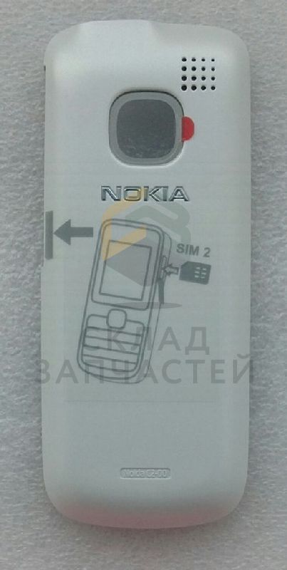 Крышка АКБ (Snow White) для Nokia C2-00