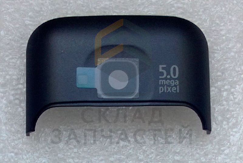 Крышка антенны с защит.стеклом камеры (Black) для Nokia C5-00.2