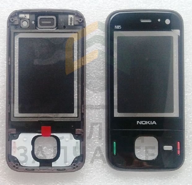 Передняя панель верхнего слайдера с защитным стеклом (Copper) для Nokia N85