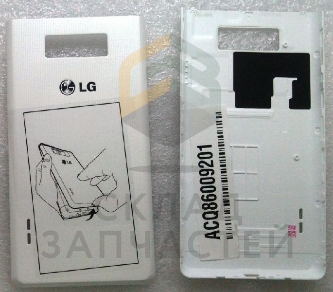 Крышка Аккумулятор (White) для LG P705 Optimus L7