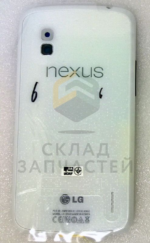 Крышка АКБ (White) для LG E960 NEXUS 4