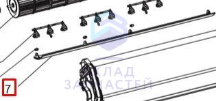 Изображение товара Оригинальная ветровая группа A0010870003K для устройств Haier