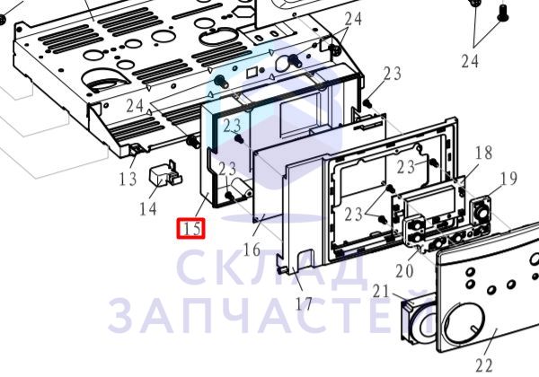Крышка для Haier L1P35-E(T) (GE0K10E0000)