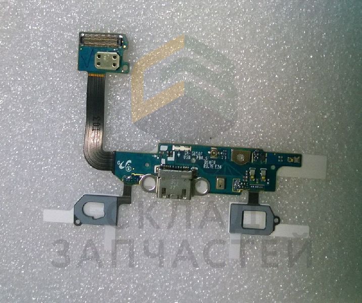 Разъем системный (microUSB) на плате для Samsung SM-G850F GALAXY ALPHA