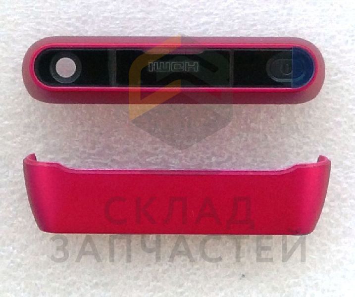 Панель торцевая с кнопкой включения (толкатель) (Pink) для Nokia N8-00