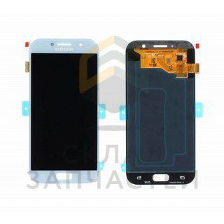 Дисплей в сборе с сенсорным стеклом (тачскрином) (цвет: Blue) для Samsung SM-A520F/DS