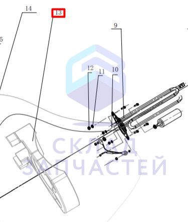 0040300501 Haier оригинал, Щит пенообразователя