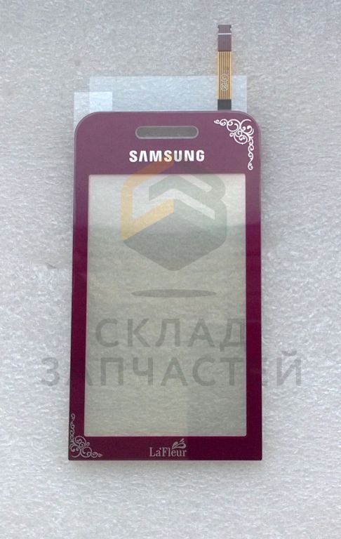 Сенсорное стекло (тачскрин) (Red La Fleur), оригинал Samsung GH59-07302G