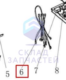Провода (красные, 3-жильные, короткозамкнутые) для Haier AB18CS1ERA(S) (AA99A0E1F00)