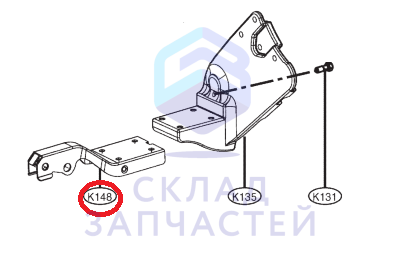 Крепление бака стиральной машины металлическое для LG F14B3PDS