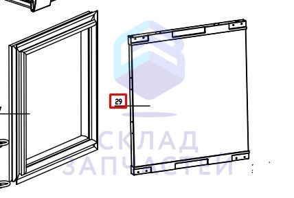 Дверь морозильной камеры для Haier HRF225WBRU (TD0027569RU)