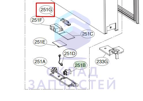 Крышка печатной платы для LG LSR100
