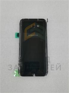 Задняя крышка АКБ в сборе с защитным стеклом камеры (Black), оригинал Samsung GH82-13679A
