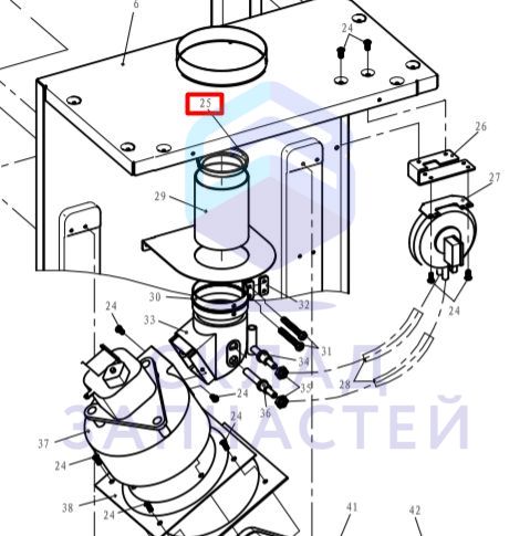 Гайка для Haier L1P35-E(T) (GE0K10E0000)