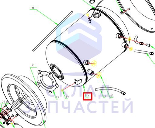 Бак для Haier FCD-JTLD150 (GA0C50E0200)