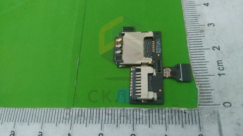 Разъем SIM + microSD для Samsung GT-I9190 GALAXY S4 mini LaFleur 2014