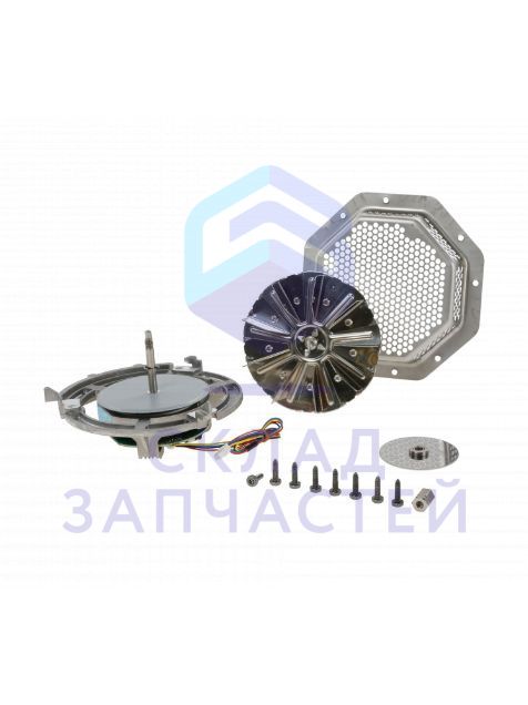 Мотор вентилятора для приборов 45 см с микроволновой печью 24 В / DC, 24 Вт для Siemens CM833GBB1A/48