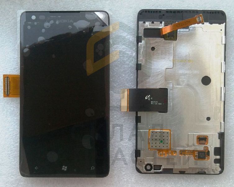 Дисплей (lcd) в сборе с сенсорным стеклом (тачскрином) (Black) для Nokia LUMIA 900
