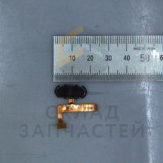 Кнопка Home (толкатель) в сборе (Black) для Samsung SM-T825