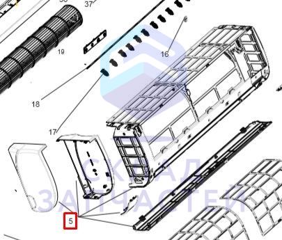 Изображение товара Оригинальная сборка корпуса Haier A0010899412A для техники