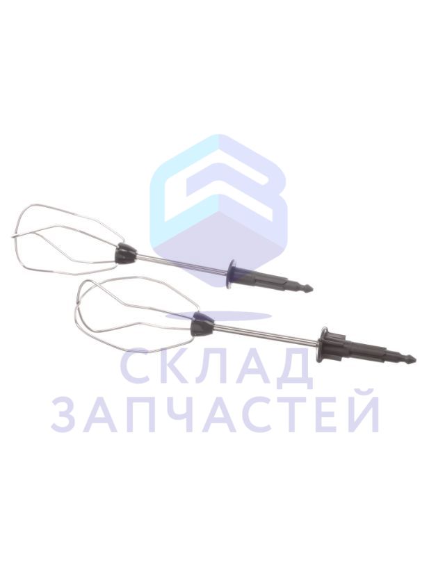 Изображение товара Оригинальные венчики для блендера Bosch MFQ2.., 2 шт., чёрные
