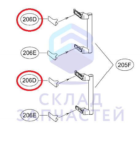 Заглушки Для Ручки Двери для LG GA-B489ZVKZ.AVMQSNG