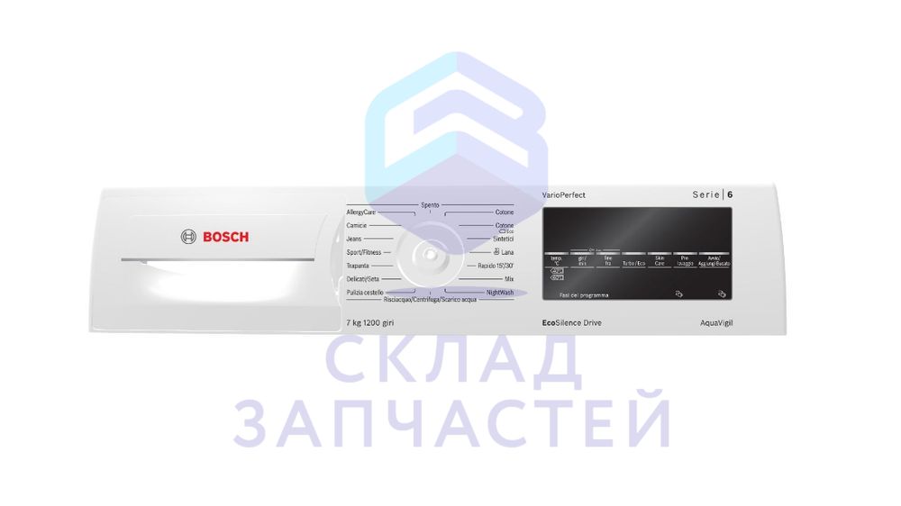 Изображение товара 11014750 Bosch оригинал, панель управления для стиральной машины