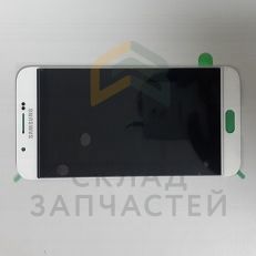 Дисплей в сборе с сенсорным стеклом (тачскрином) (White) для Samsung SM-A800 Galaxy A8