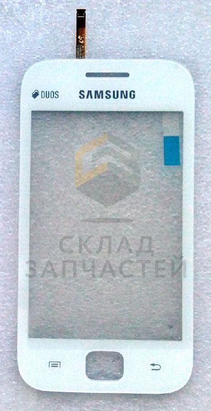 Сенсорное стекло (тачскрин) (White) для Samsung GT-S6802