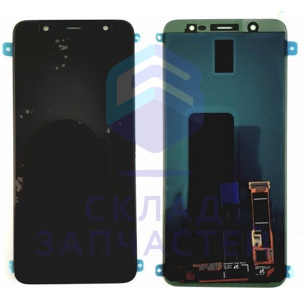Дисплей в сборе с сенсорным стеклом (тачскрином) (цвет - black) для Samsung SM-J810F/DS