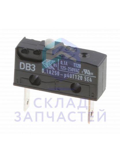 Устройство разблокировки микровыключателя паровое DB3 125 - 250 В переменного тока, 0,1 А, T120 ° C для Neff B88VT38N0B/01