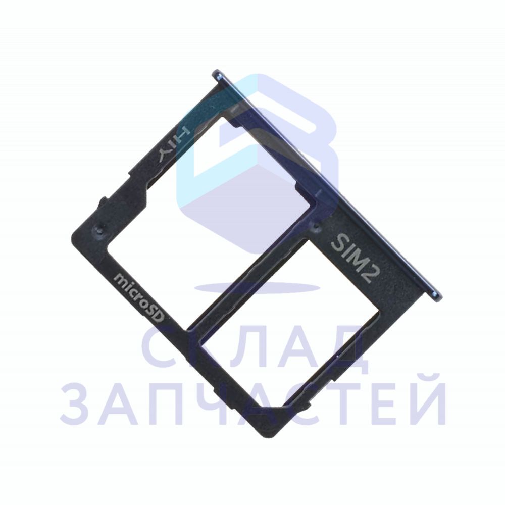 Лоток SIM-карт + карты пямяти (цвет - Black) для Samsung SM-J415F/DS Galaxy J4+