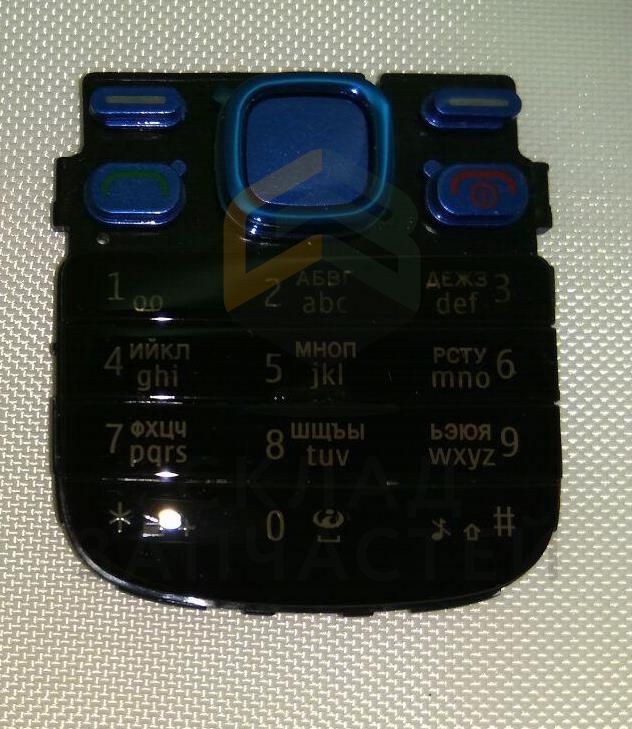 Клавиатура (набора номера) русс./лат. (Blue) для Nokia 2690