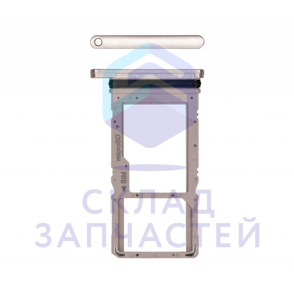 SIM лоток (Gold) для Samsung SM-T505 Galaxy Tab A7 LTE