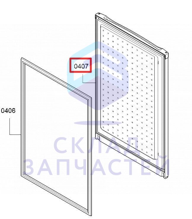 Дверь морозильной камеры холодильника для Bosch KGN36VW25E/01