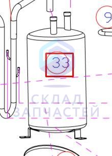 Газожидкостный сепаратор для Haier AV12IMSEVA (AA30G2E2900)