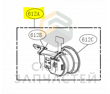 Крышка воздуховода для LG GA-B499TASB