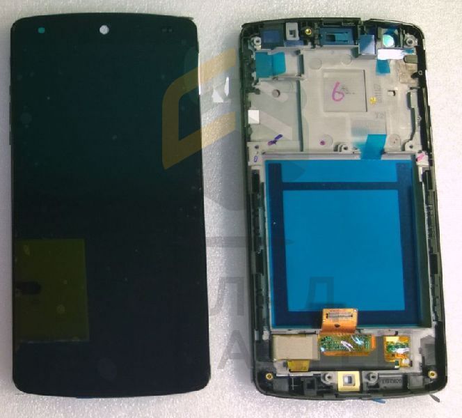 Дисплей (lcd) в сборе с сенсорным стеклом (тачскрином) и передней панелью (White) для LG D821 Nexus 5