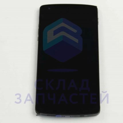 Дисплей (lcd) в сборе с сенсорным стеклом (тачскрином) и передней панелью (Black) для LG D821 Nexus 5