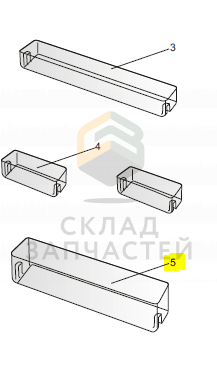 Полка-балкон х-ка для Samsung RL42ECVB