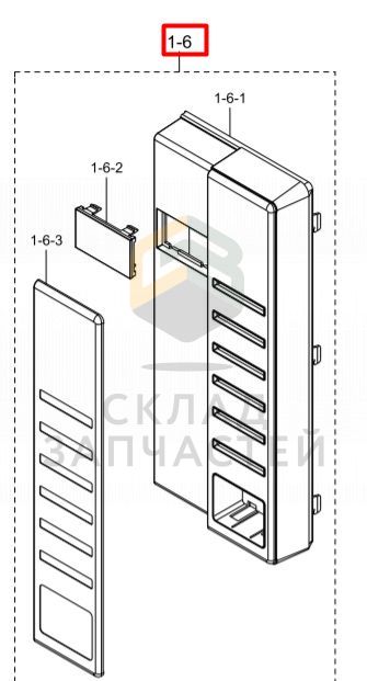 DE94-02606P Samsung оригинал, Корпус для панели управления, цвет черный