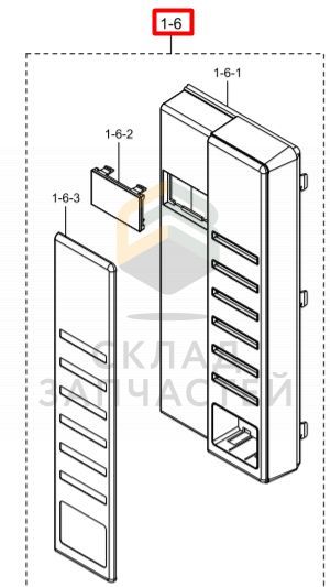 DE94-02606R Samsung оригинал, Корпус для панели управления, цвет черный